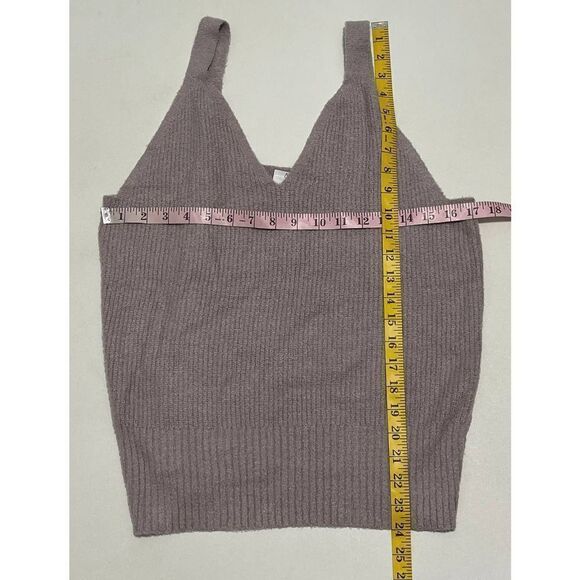 Joie Soft Knit Sweater Tank Top Sleeveless V Neck Top‎ Purple XL Extra Large - Picture 4 of 12